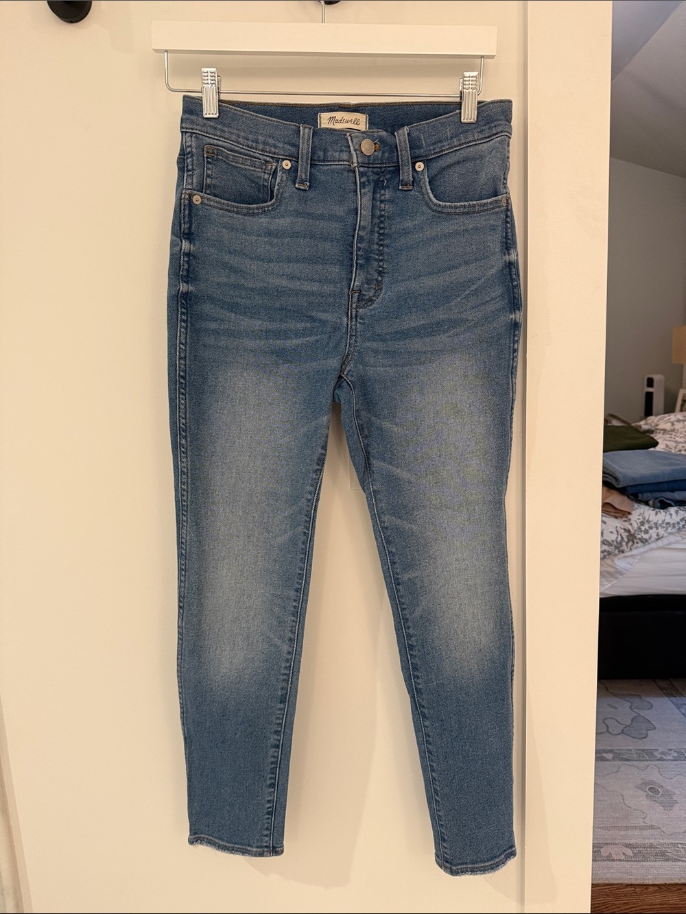 Madewell High-Rise Skinny Crop Jeans in Medium Blue Wash Size 27